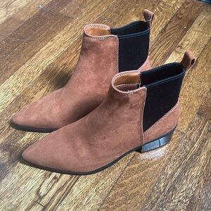 Brown Heeled Booties
